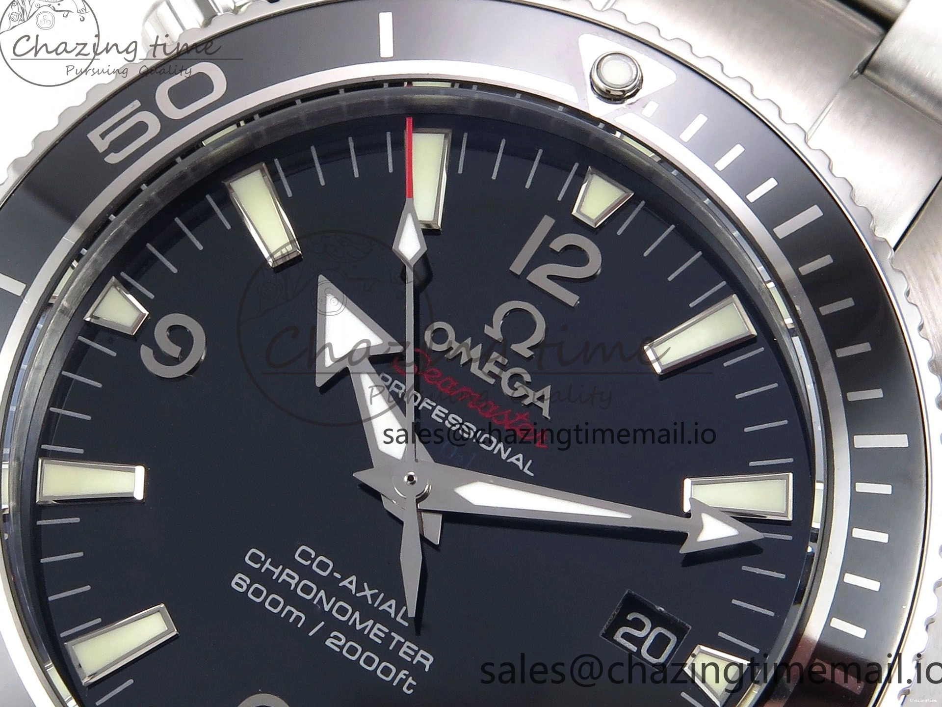 0405 Seamaster “LMPO” OMF 1:1 Best Edition Black Dial on SS Bracelet A Tailored 7703